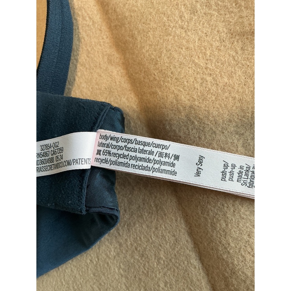 Victoria's Secret Very Sexy Push-Up Bra Navy Blue 34DDD 327854-QG2 - Picture 4 of 7